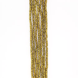 Лава с покрытием чернёное золото рондоль 4*6 мм