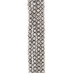 Лава с покрытием чернёное серебро 12 мм