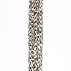 Лава с покрытием чернёное серебро 4 мм