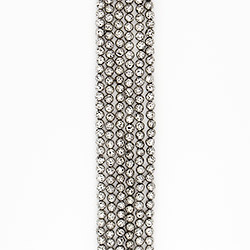 Лава с покрытием чернёное серебро 8 мм