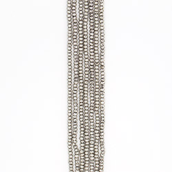 Лава с покрытием чернёное серебро рондоль 4*6 мм