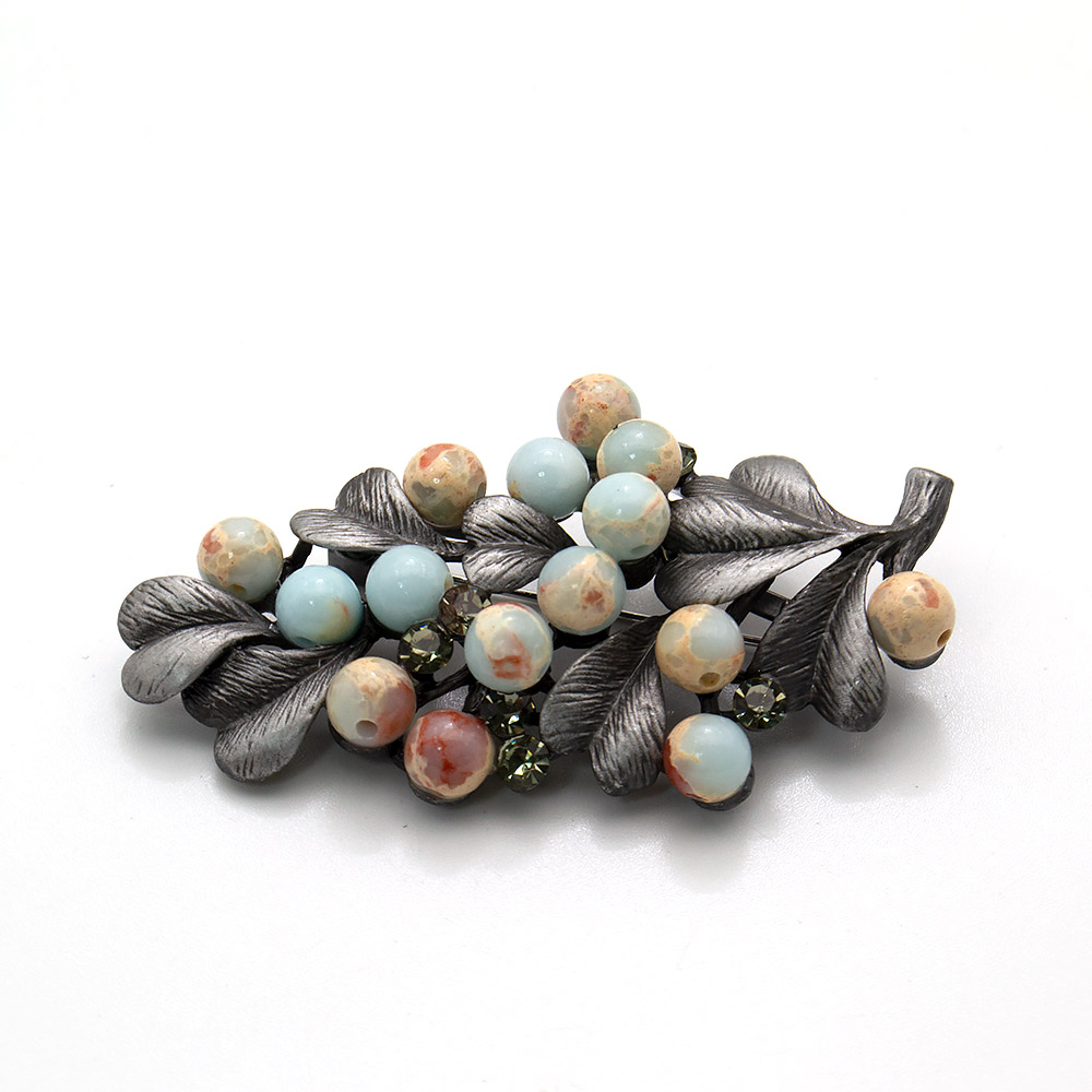 Фото товара брошь "магия цветов" варисцит а0090