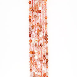 Фото товара сердолик и розовый кварц галтовка 10*8 мм