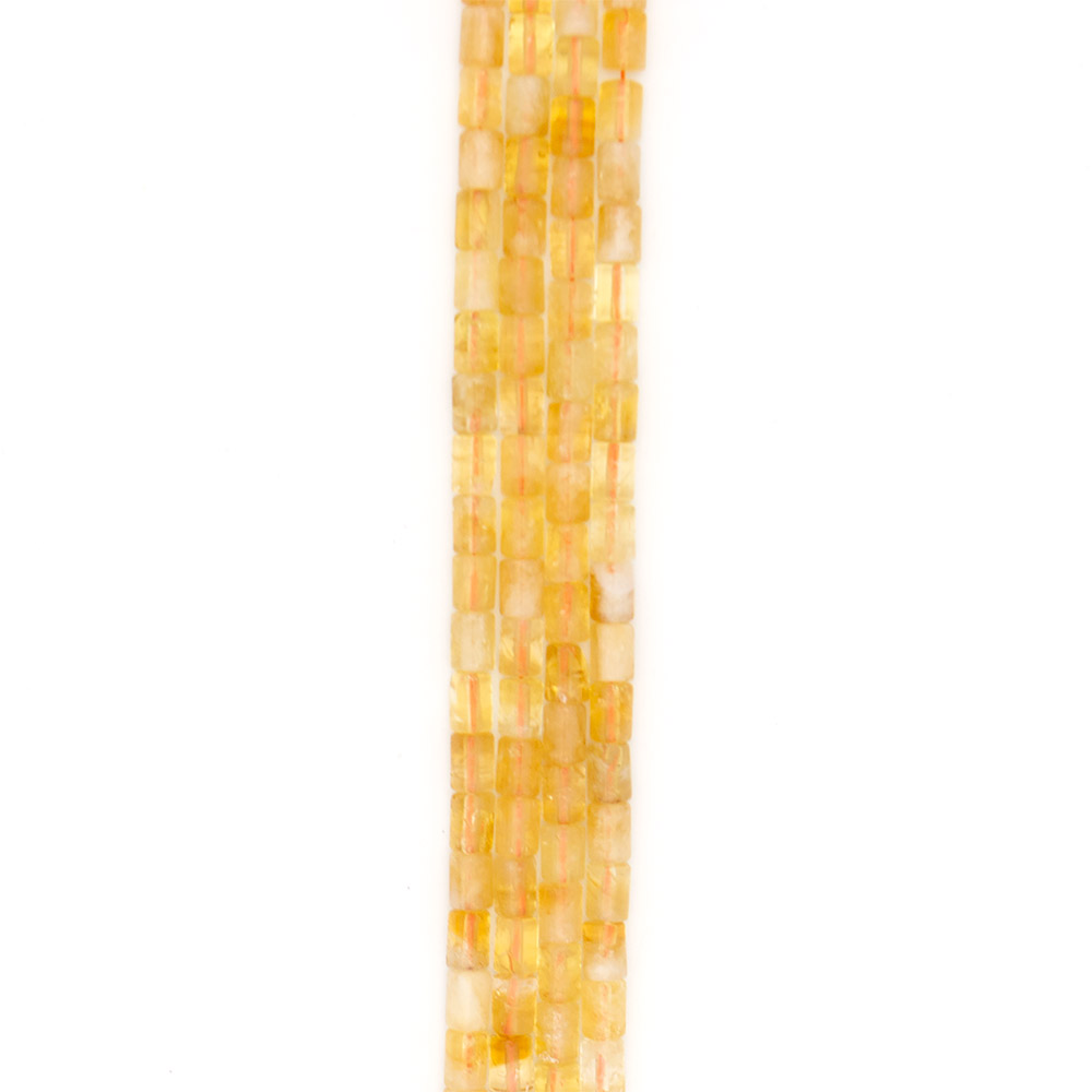 Цитрин цилиндр трехсторонний 13*10 мм