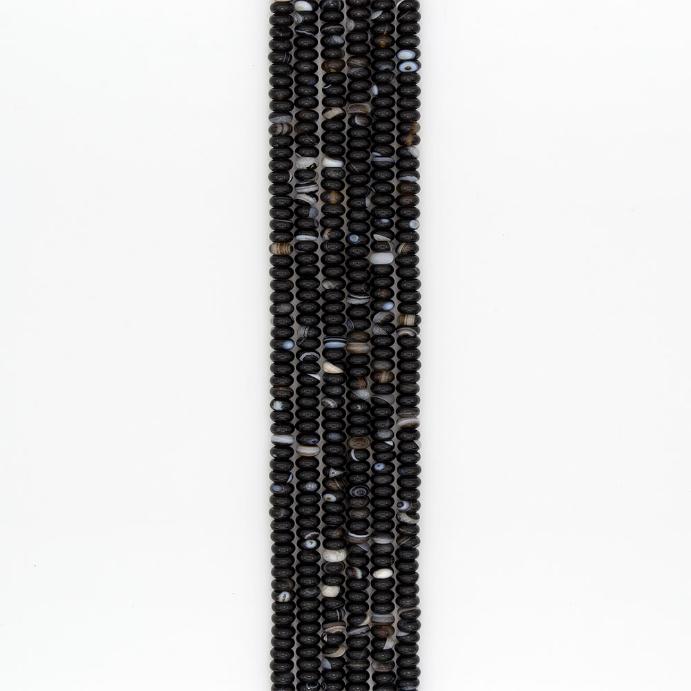 Фото товара агат разделитель цвет черный 4*8 мм