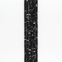 Агат разделитель цвет черный 4*8 мм