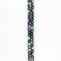 Сахарный кварц с покрытием цвет синий 12 мм