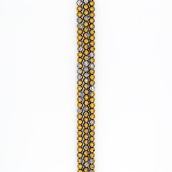 Сахарный кварц с покрытием цвет золото 8 мм