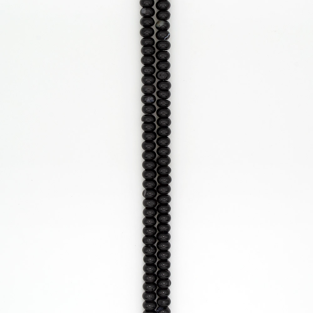 Фото товара агат разделитель цвет черный 6*10 мм