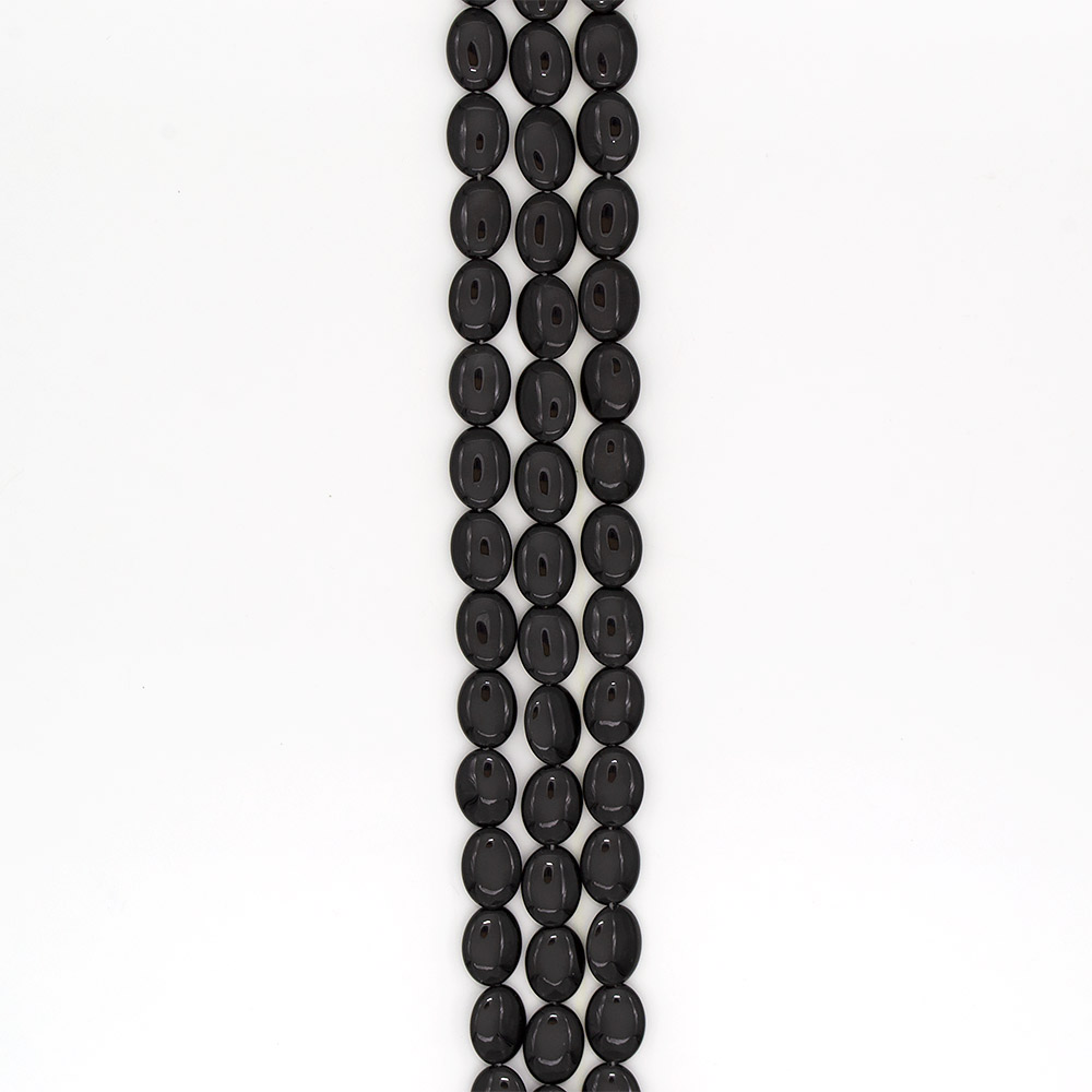 Фото товара агат таблетка цвет черный 20*15 мм