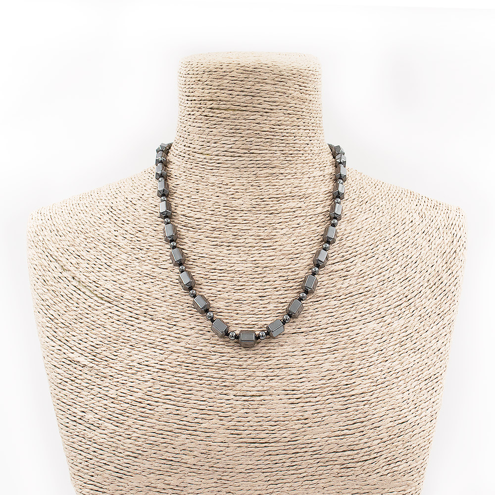 Бусы из гематита биконус 10*8 мм