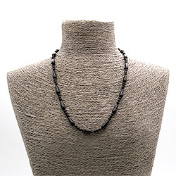 Бусы из агата черного капля