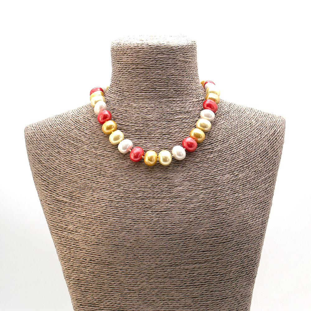 Фото товара бусы из майорки цвет ассорти рондоль