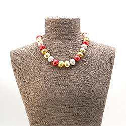 Фото товара бусы из майорки цвет ассорти рондоль