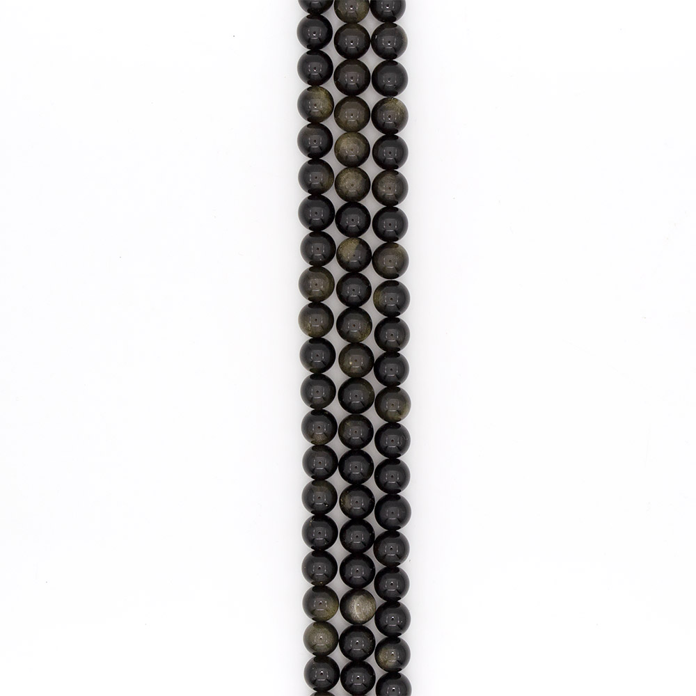 Фото товара обсидиан золотистый 12 мм