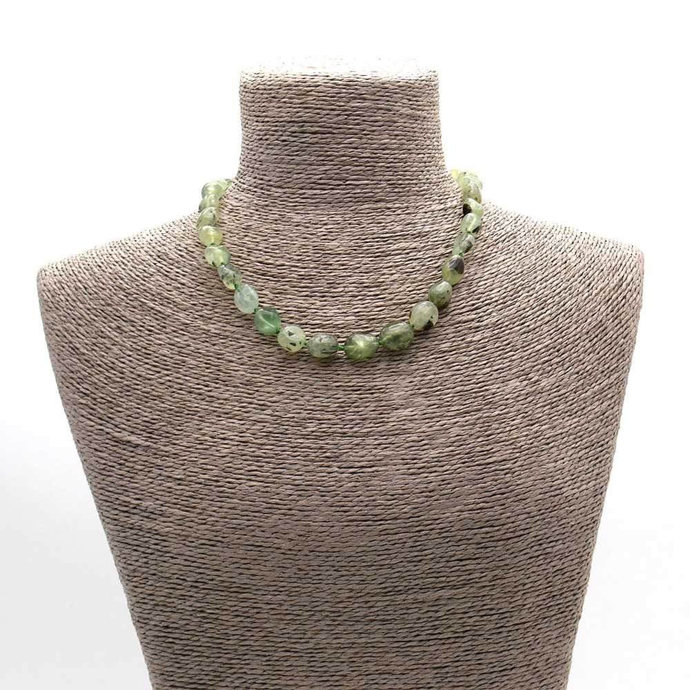 Фото товара бусы из пренита галтовка 12*8 мм