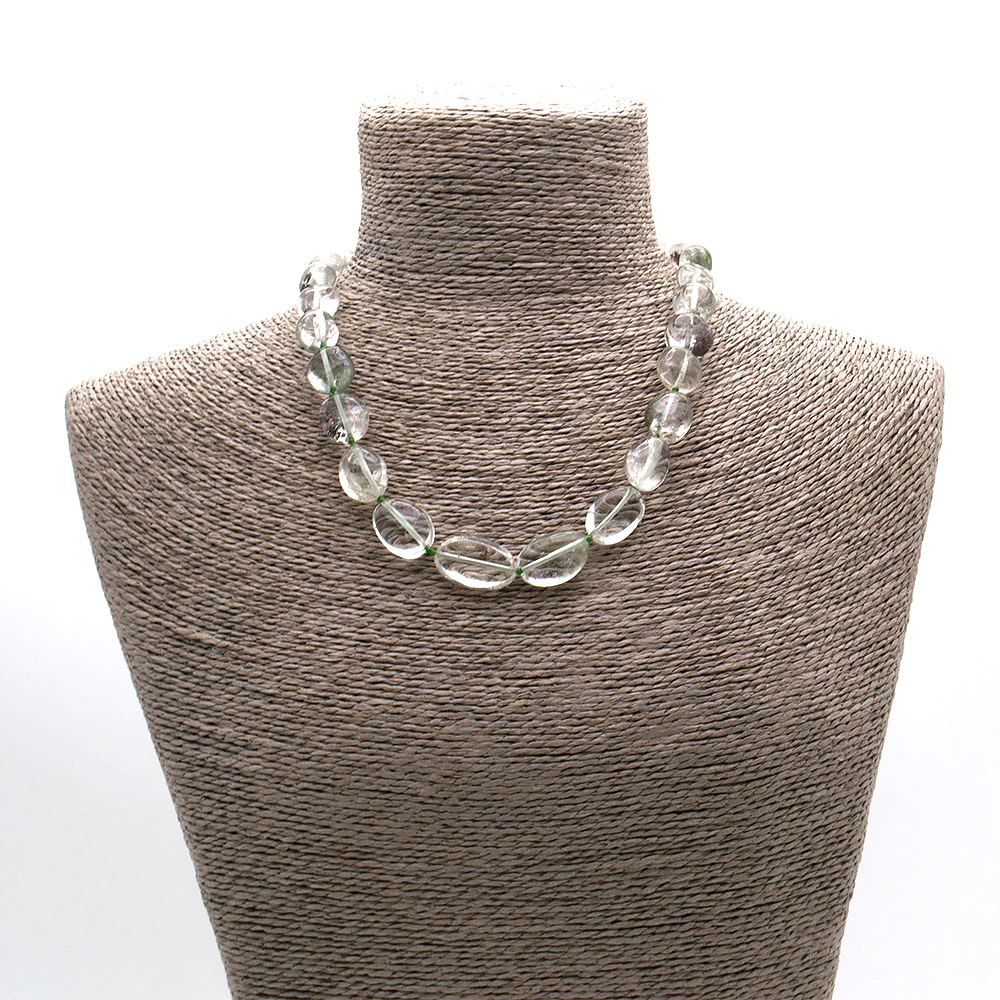 Фото товара бусы из кварца рутилового галтовка на увеличение