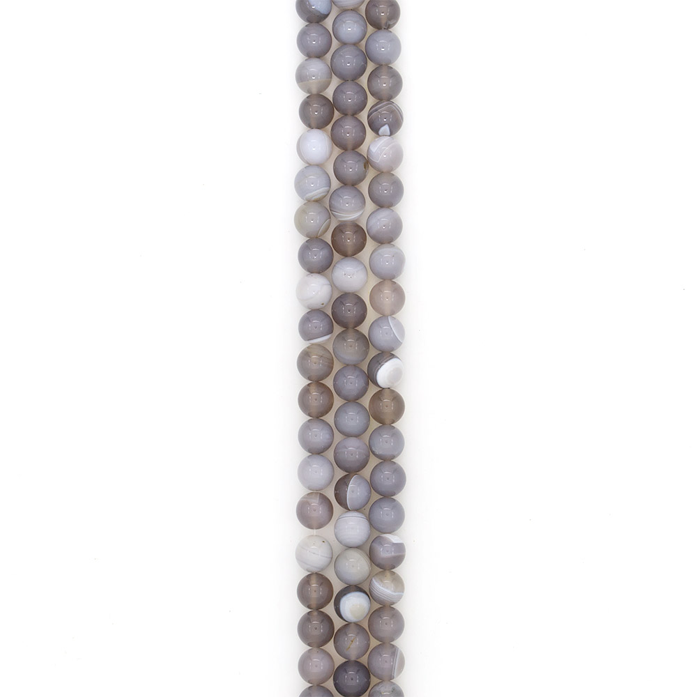 Фото товара агат шар цвет светло-серый 12 мм