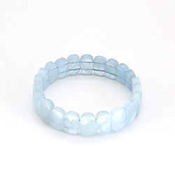 Браслет из аквамарина 14*9 мм грань