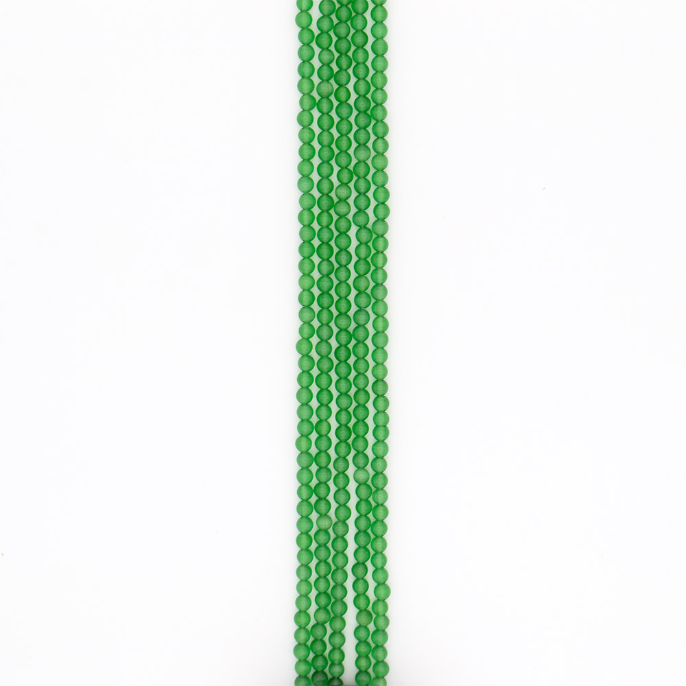 Фото товара кошачий глаз имитация цвет зеленый 6 мм 