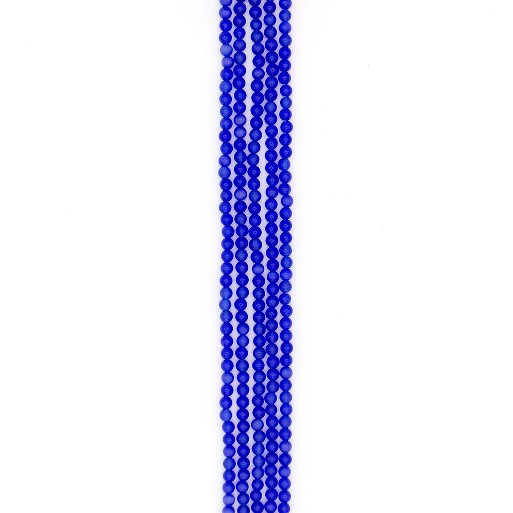 Фото товара кошачий глаз имитация шар цвет ультрамарин 6 мм 