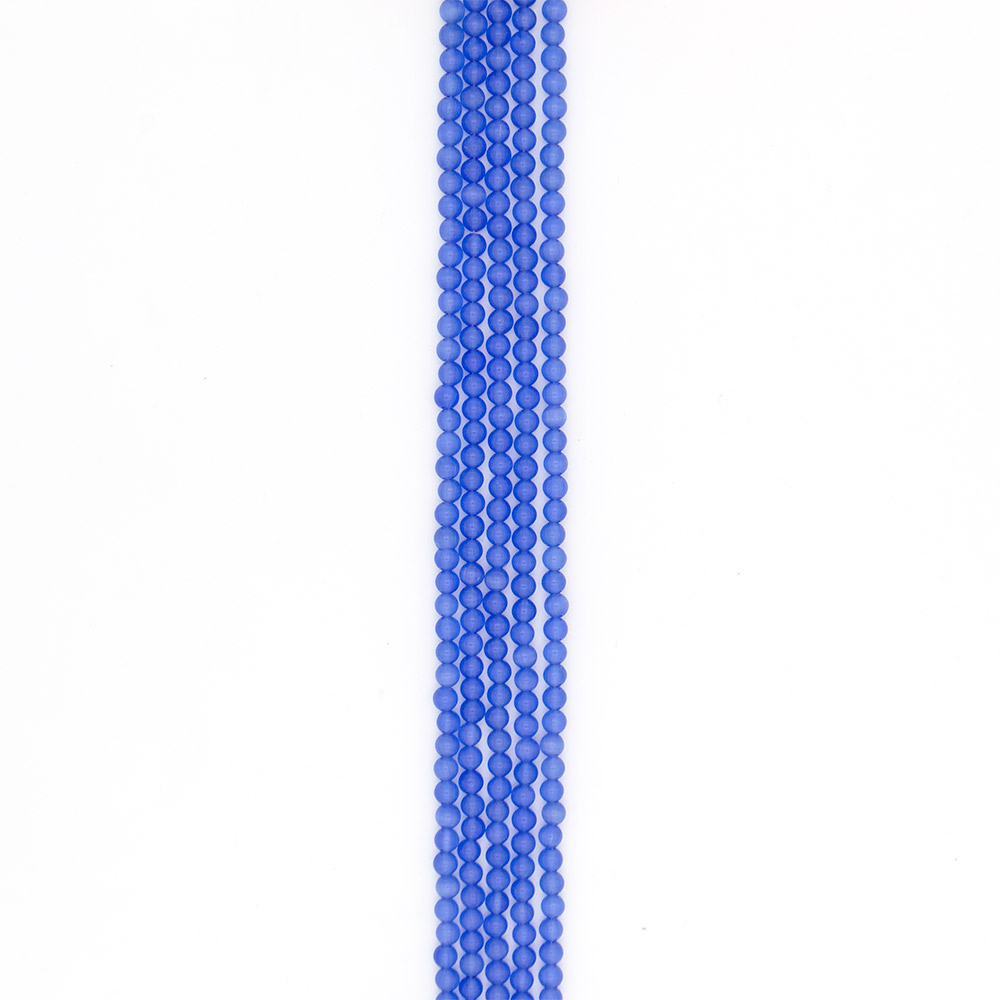 Фото товара кошачий глаз имитация шар цвет синяя лазурь 6 мм