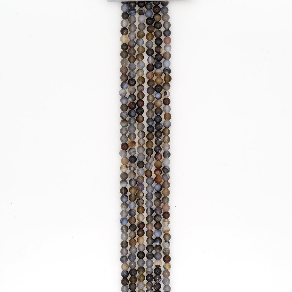 Фото товара агат шар моховый темно-серый 6 мм