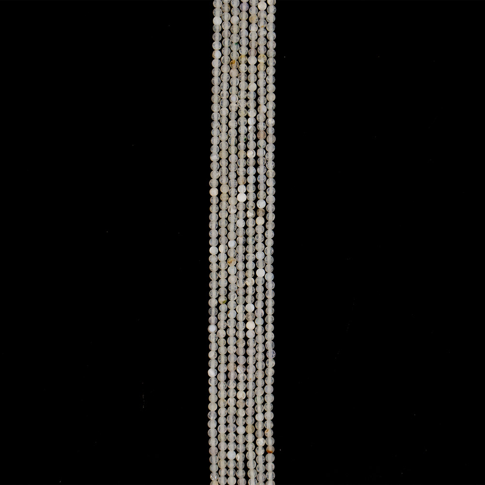 Фото товара агат кракле шар цвет белый 4 мм