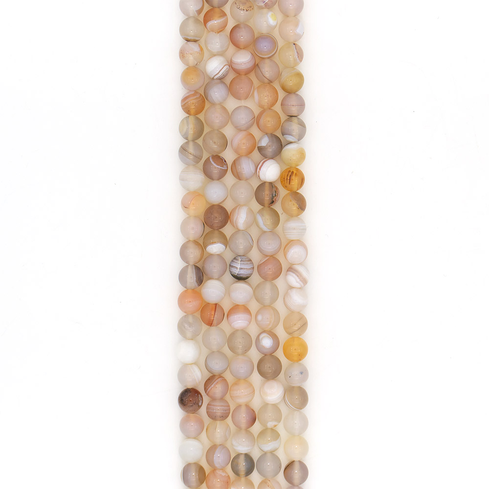 Фото товара агат шар цвет бежево-розовый 12 мм
