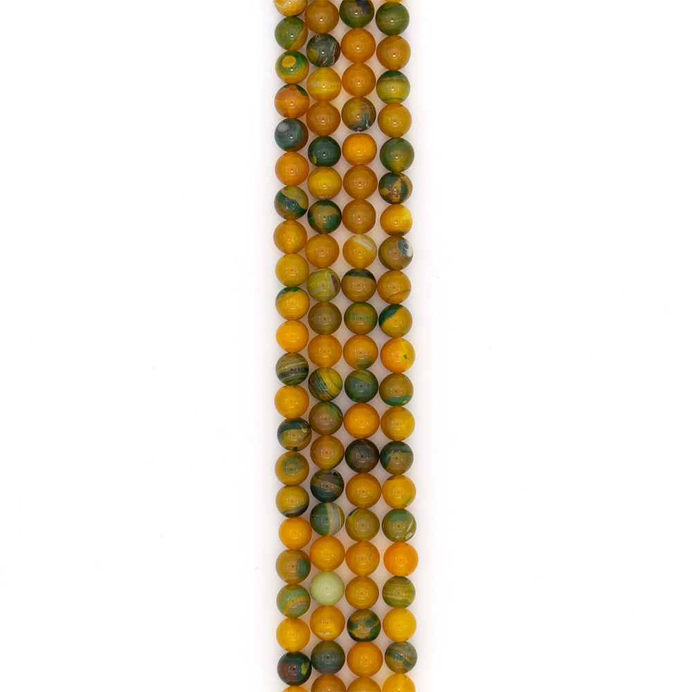 Фото товара агат шар цвет желто-зеленый 12 мм