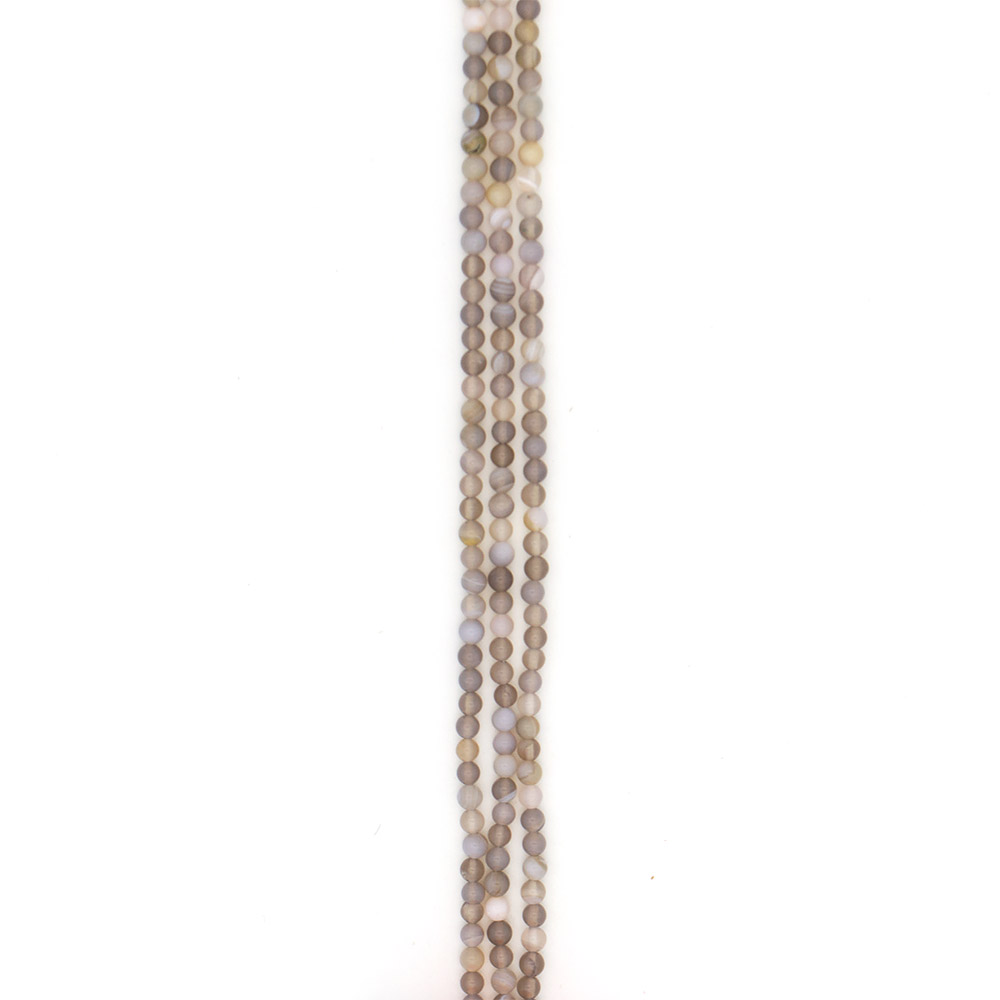 Фото товара агат шар цвет серо-желтый 6 мм