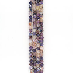 Агат кракле шар цвет фиолетово-белый матовый 12 мм