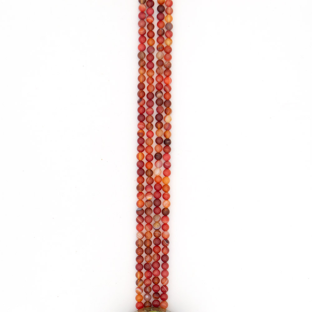 Фото товара агат шар цвет рыже-розовый 6 мм