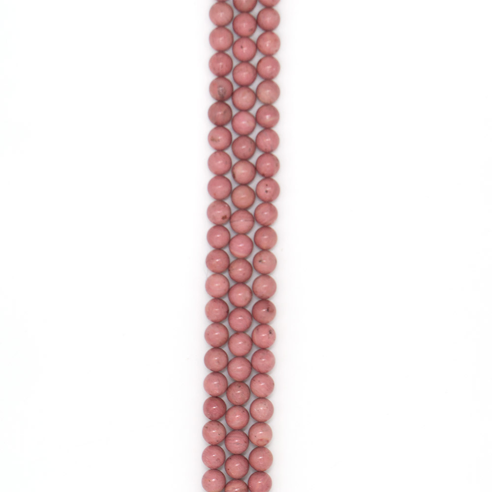 Фото товара родонит розовый однотонный 12 мм