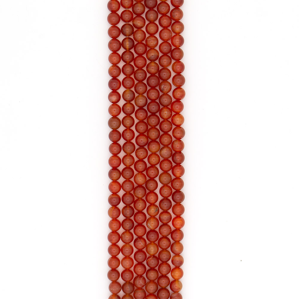 Фото товара сердолик рыжий однотонный 10 мм