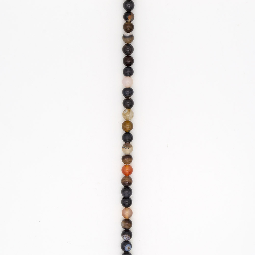 Фото товара агат шар моховый темно-серый 10 мм