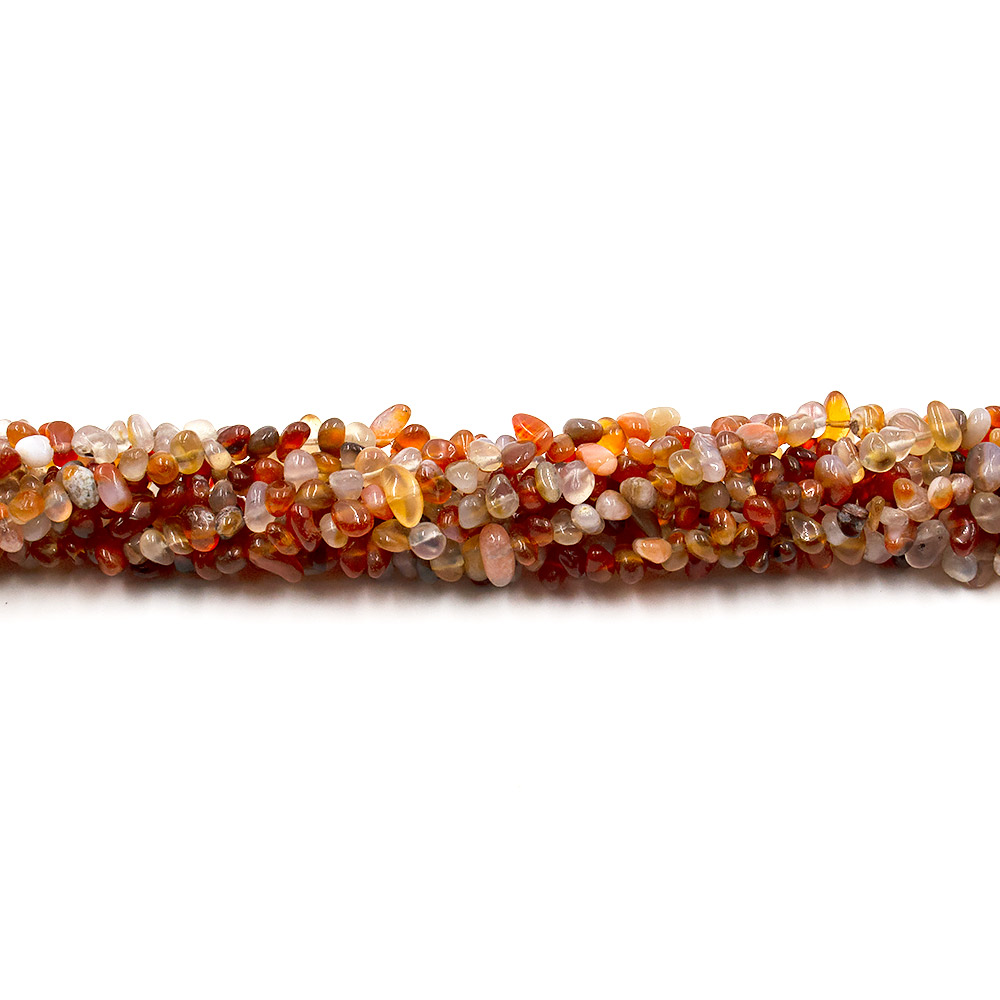 Фото товара сердолик рыжий крошка мелкая закругленная