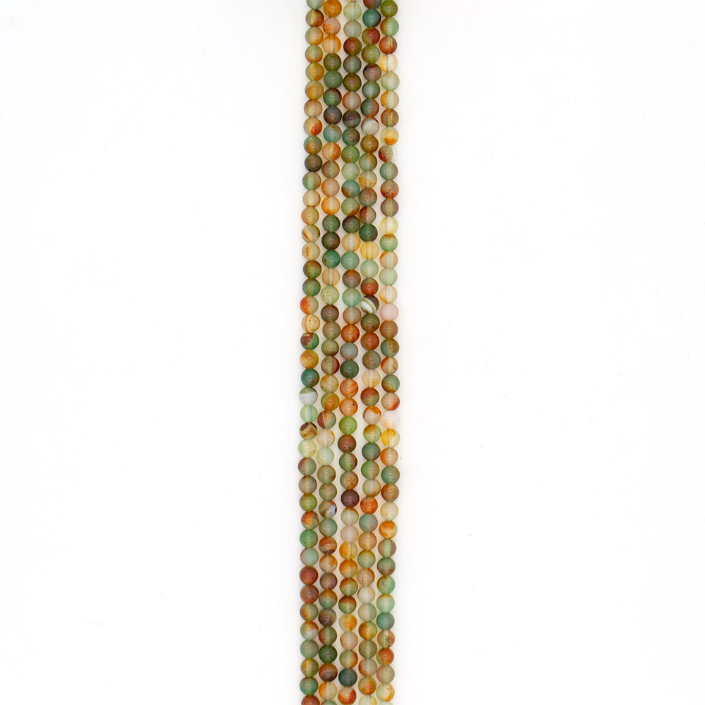 Фото товара агат шар цвет коричнево-зеленый 6 мм