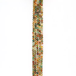 Агат шар цвет коричнево-зеленый 6 мм