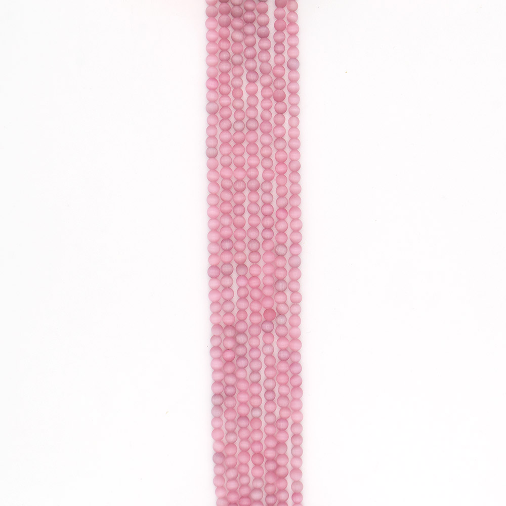 Фото товара кошачий глаз имитация цвет пыльно-розовый 6 мм 