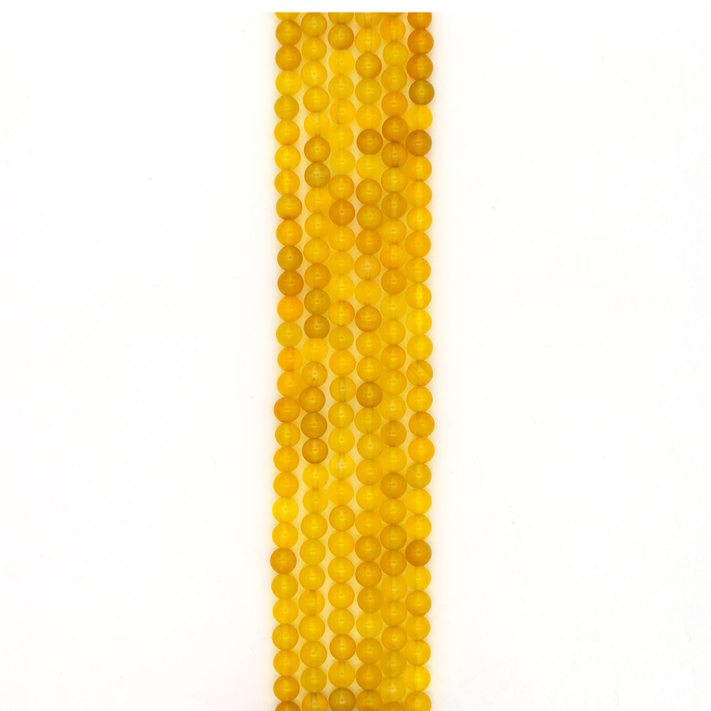 Фото товара агат шар цвет желтый 8 мм