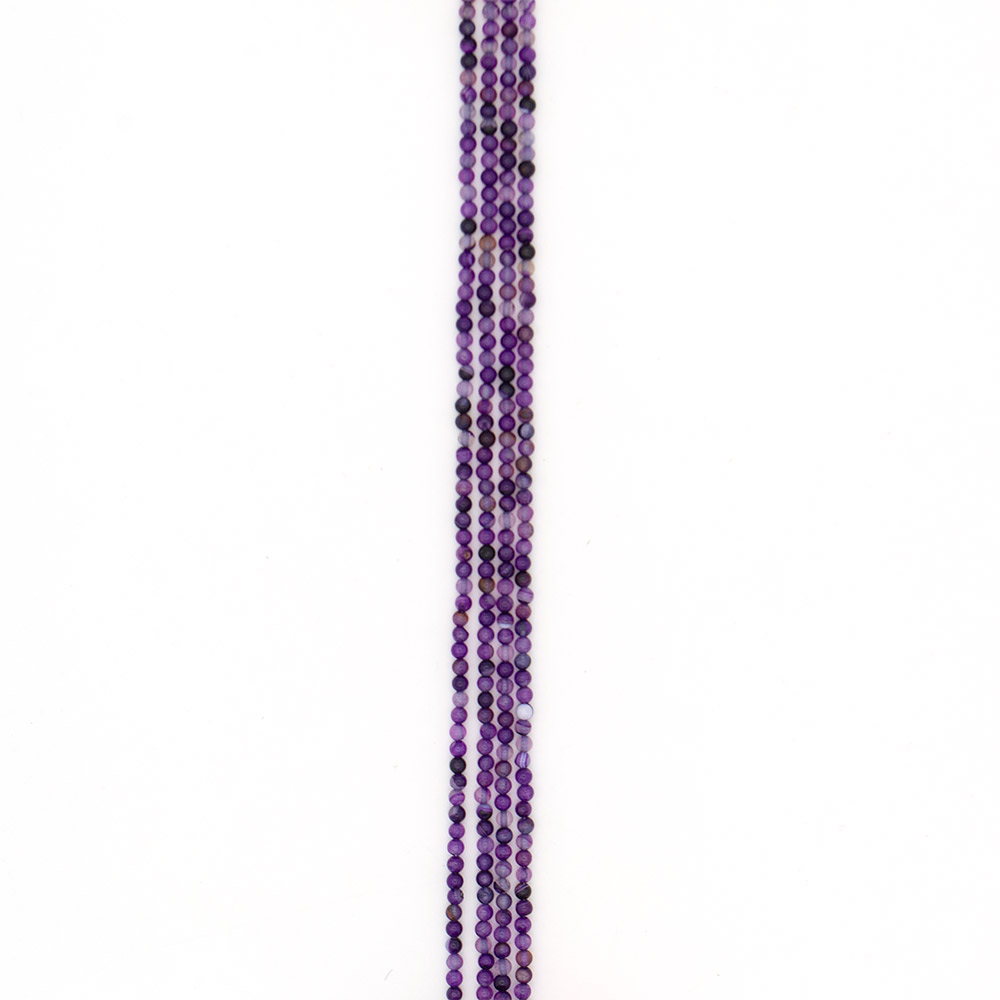 Фото товара агат шар цвет фиолетовый 5 мм