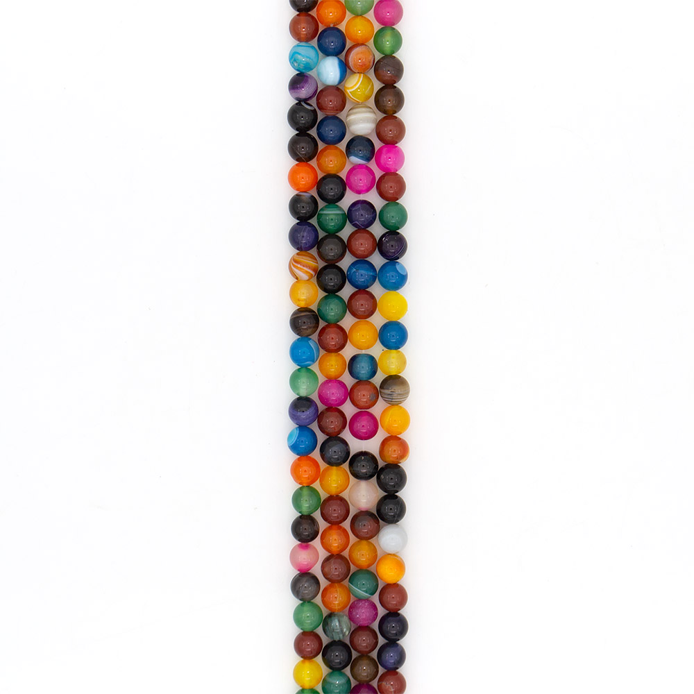 Фото товара агат шар цвет "ассорти" 1с. 10 мм