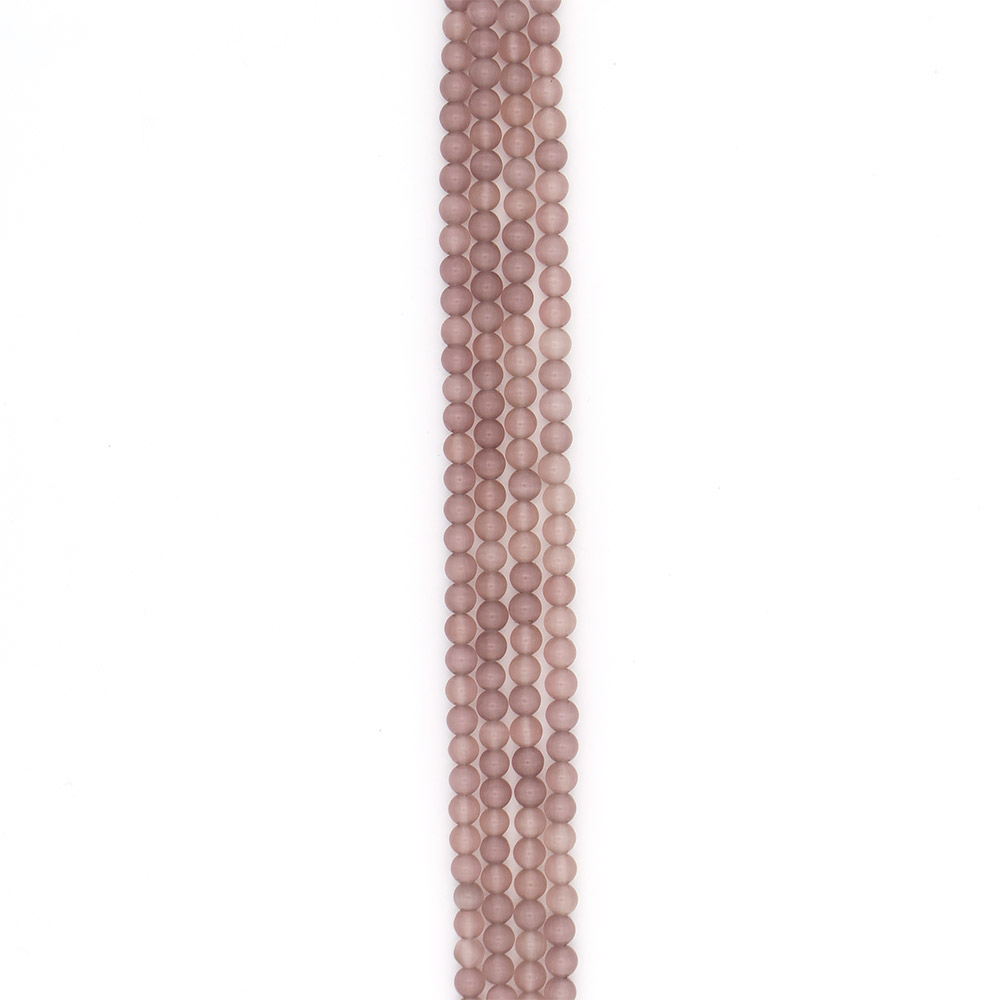 Фото товара кошачий глаз имитация шар цвет серо-розовый 6 мм