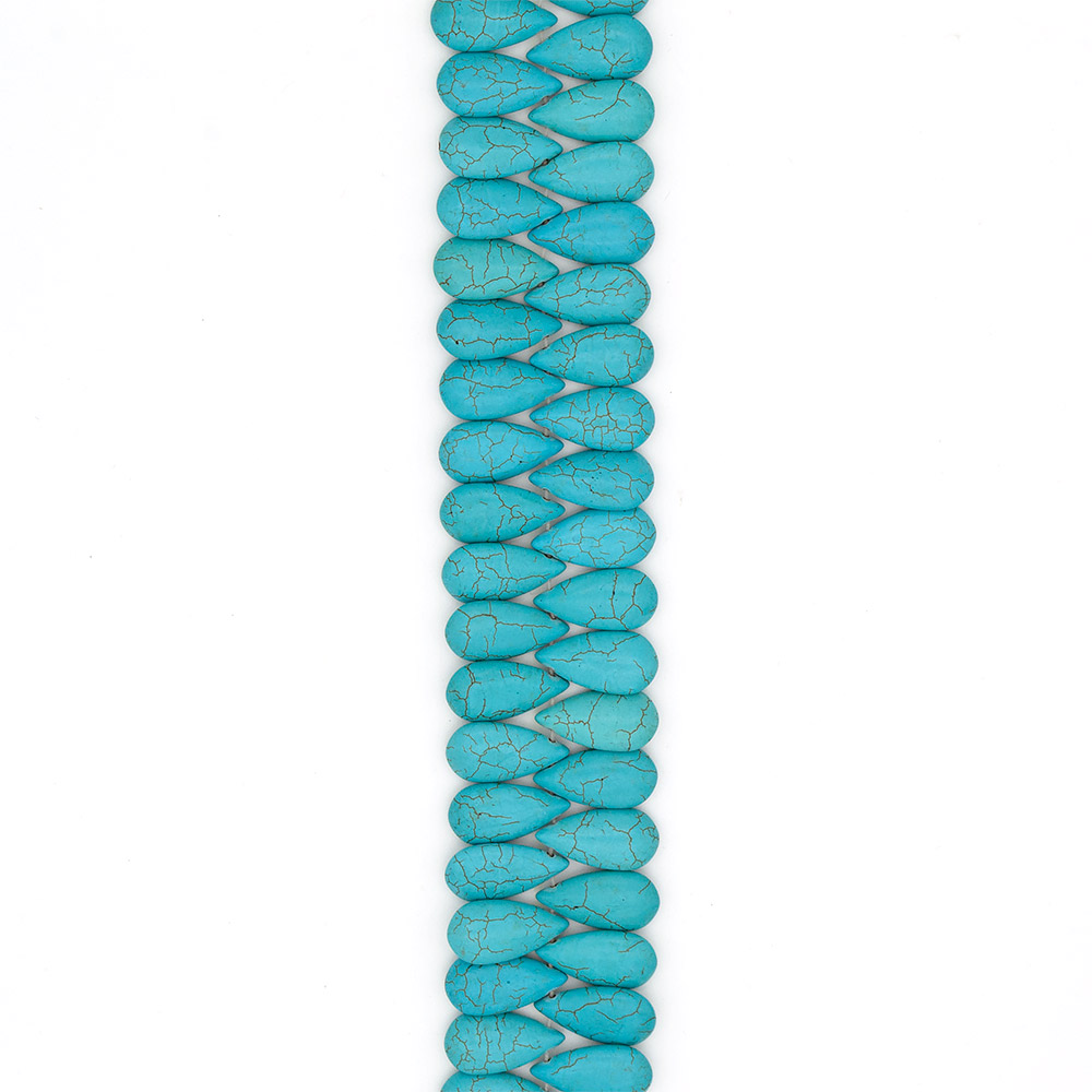 Фото товара бирюза имитация капля 29*15 мм