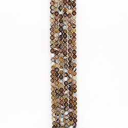 Агат шар цвет коричнево-серый 8 мм