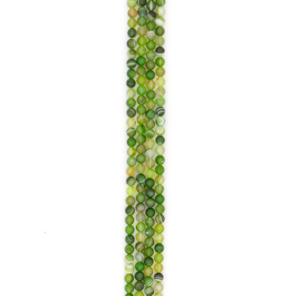 Фото товара агат шар цвет серо-зеленый 8 мм