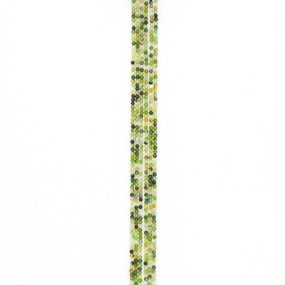 Фото товара агат шар цвет серо-зеленый 4 мм