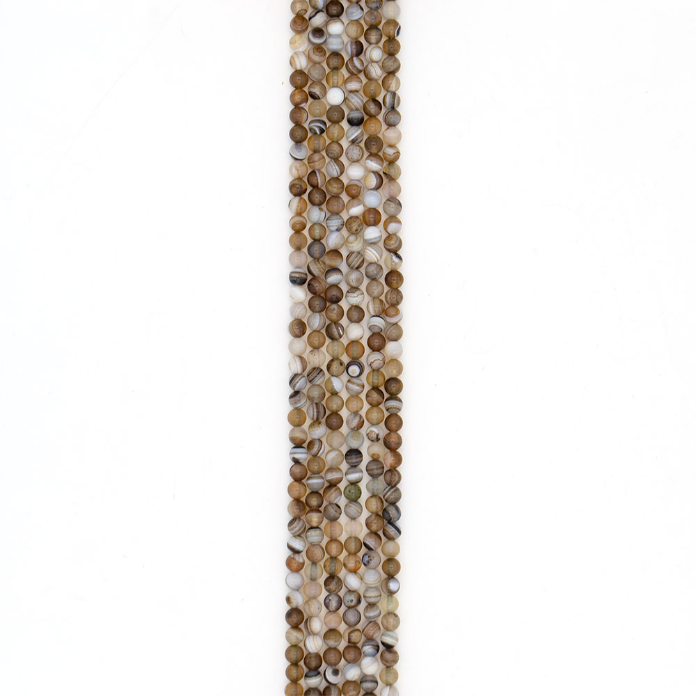 Фото товара агат шар цвет коричнево-серый 6 мм