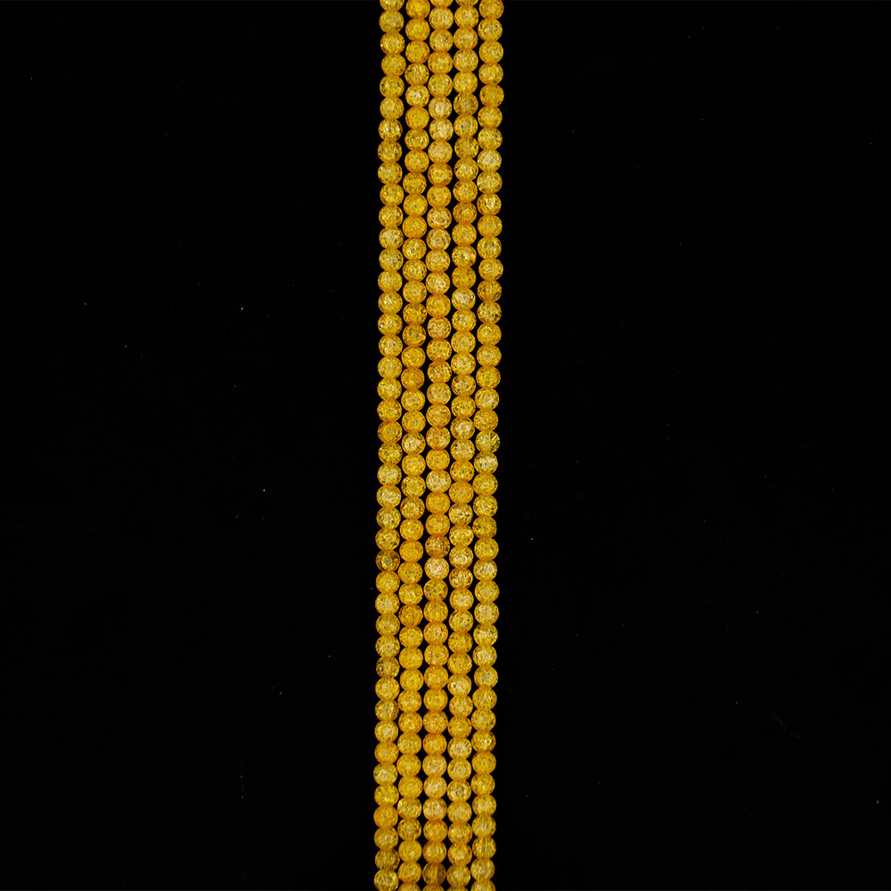 Фото товара сахарный кварц цвет янтарный 6 мм